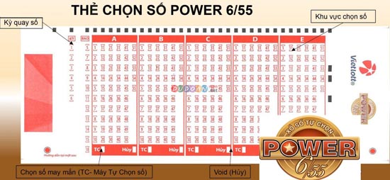  Vé chọn số Mega 6/45